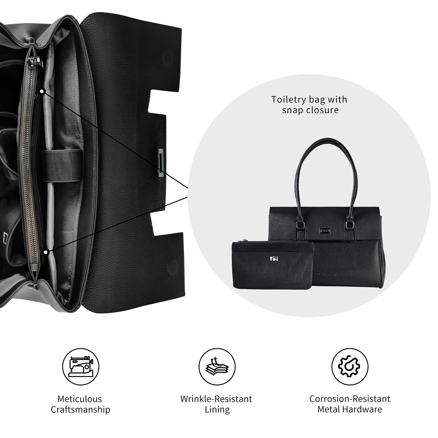 VICTORIA HYDE Torebka damska, duża, elegancka, torba na ramię, torba z uchwytem, torba na laptopa, aktówka, torba do pracy