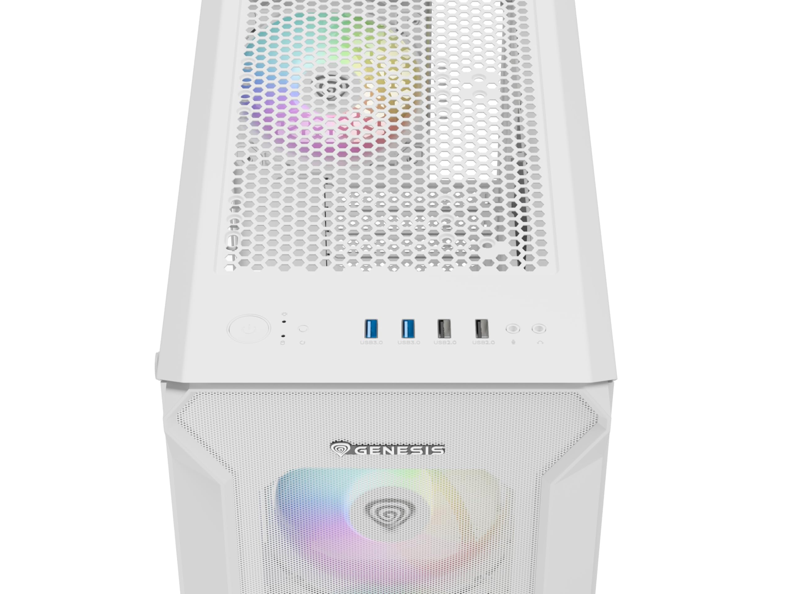Genesis CAJA PC Gaming IRID 505 ARGB White NPC-1872
