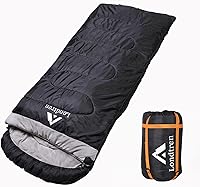 Londtren 0°F Big & Tall Sleeping Bag - XXL Cold Weather Winter Camping Bag 90x40 Flannel Lined for Adults