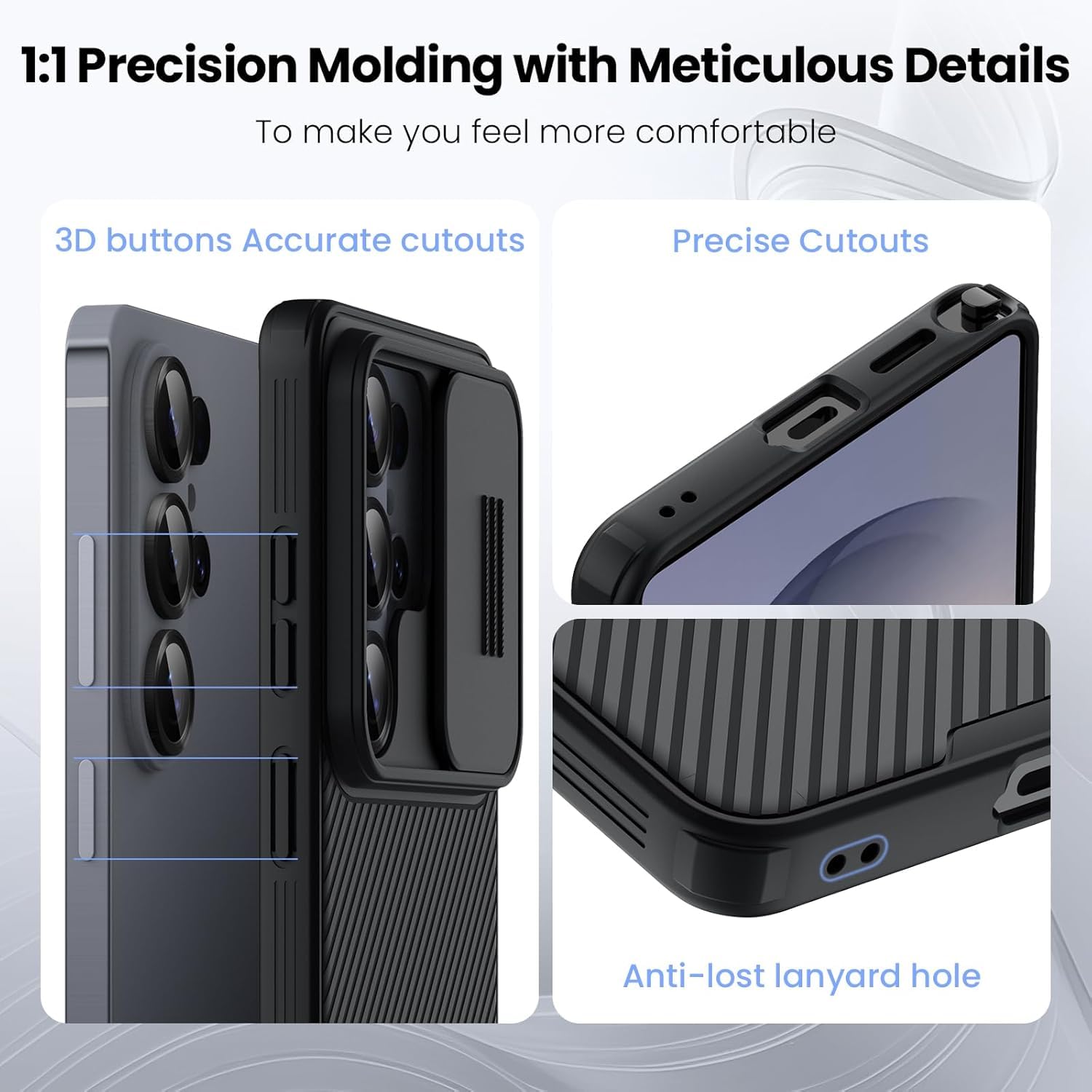 Nilkin® Classic Series Compatible for Samsung S26 Ultra Back Case with Camera Cover, [Camera Lens Protector] [Scratch-Resistant] [360 Full Protection] Shockproof Slim Phone Case - PC+TPU, (S26Ultra) — Amazon image 4