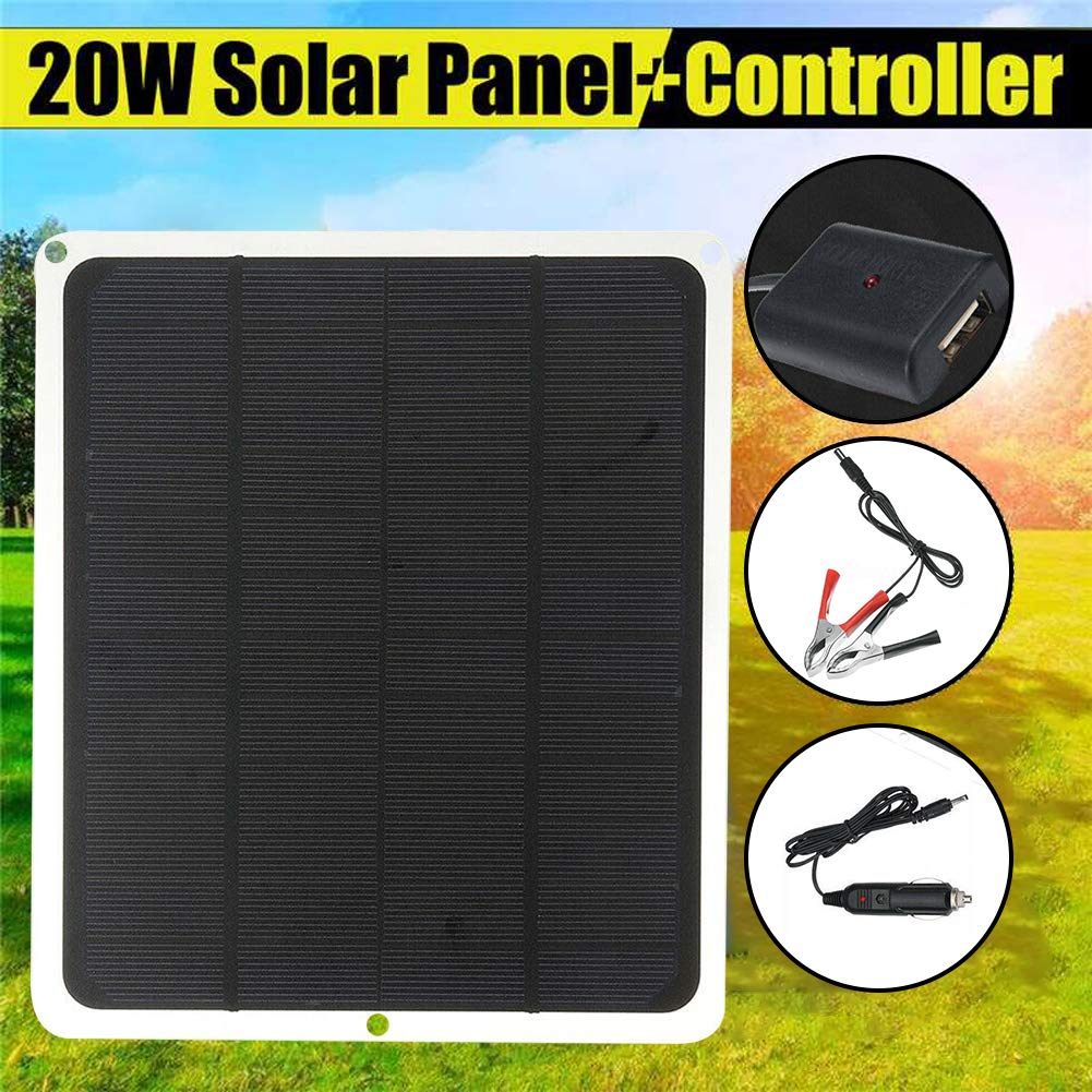 20W 12V ソーラーパネル 20ワット 12ボルト 単結晶セルモジュール Amazon | 太陽光発電 20W ソーラー ソーラーパネル 太陽光パネル