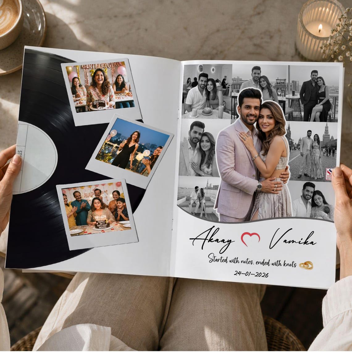 Personalized Photo Scrapbook - Custom Gift -3
