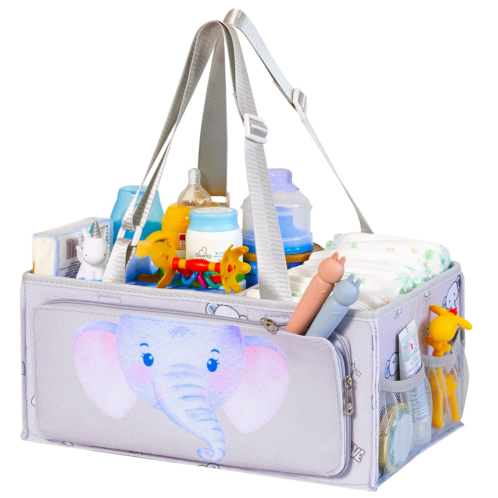 Buy Bienbee Diaper Caddy Organizer Portable Baby Shower Caddy Basket Large Changing Table