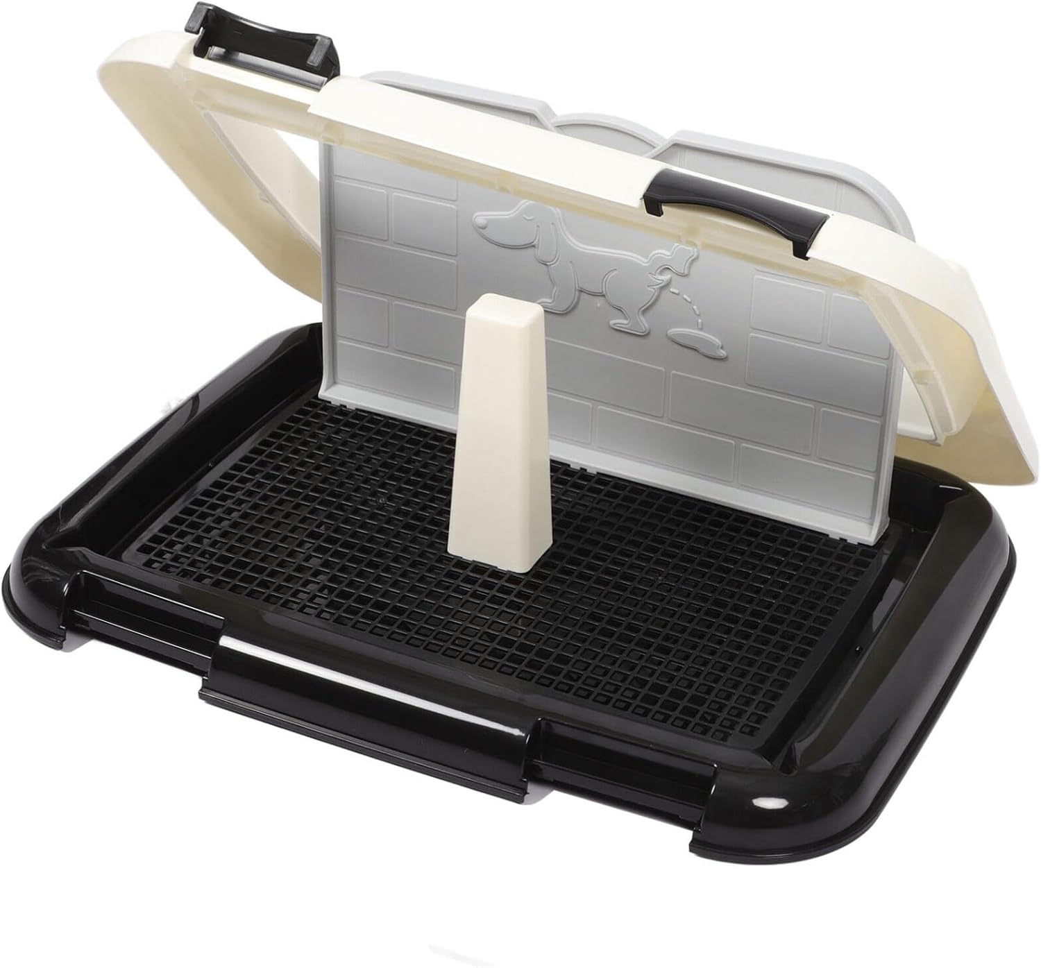 POPETPOP Indoor Dog Potty Tray for Dogs Training Toilet Capacity Design for Easy Waste Disposal Home Office