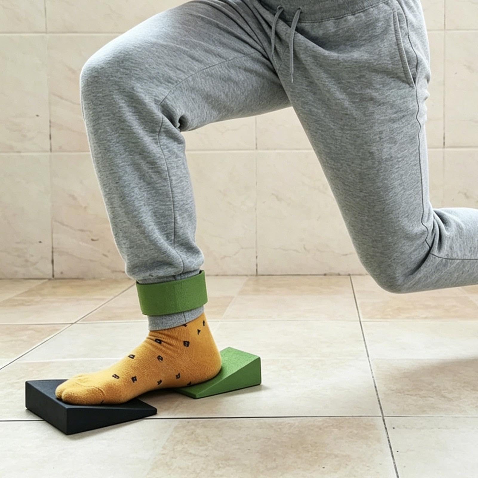 Yoga Foam Wedge, Calf Stretch Slant Board, Squat Wedge Incline Block, Back Support, Non-Slip Footrest Cushion, 3.54/4.72 inches Physical, Support for Home Gym and Seniors