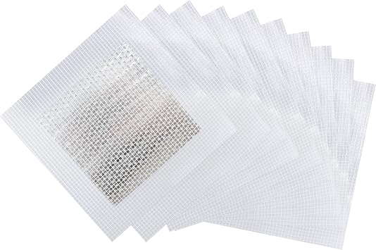 8PCS 6Inch Aluminum Wall Repair Patch, Self Adhesive Fiberglass Wall Hole Patch, Large Hole Patch Repair for Drywall, Sheet Rock