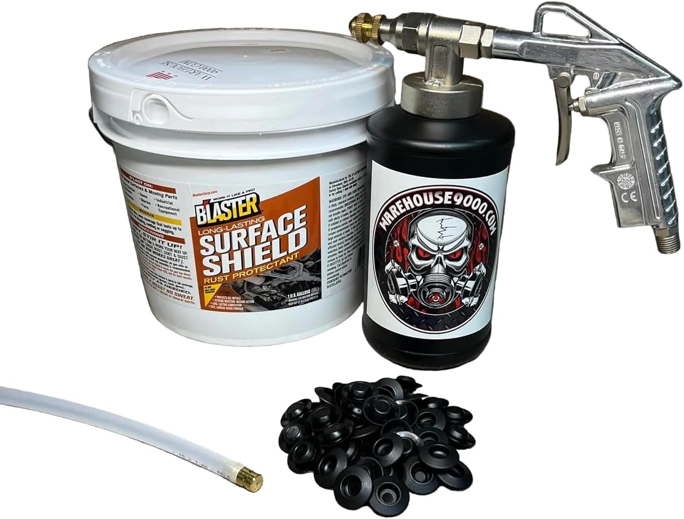 PB Blaster Amber Pro Undercoating Gun - 360* Wand Kit (1 B Quart Bottle)