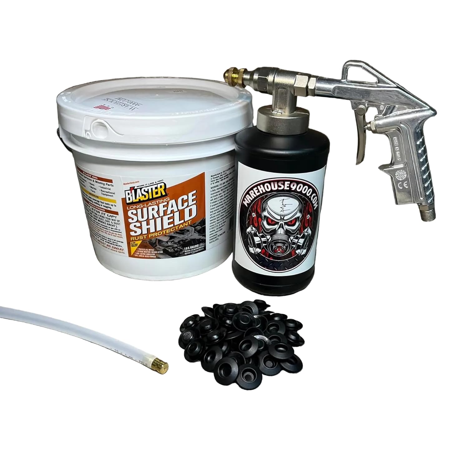 PB Blaster Amber Pro Undercoating Gun - 360* Wand Kit (1 B Quart Bottle)