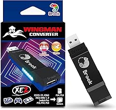 Brook Wingman XE 2 Converter - Two in One Wireless Controller Adapter for PS, Switch Consoles, and PC, Supports Remap and Adjustable Turbo