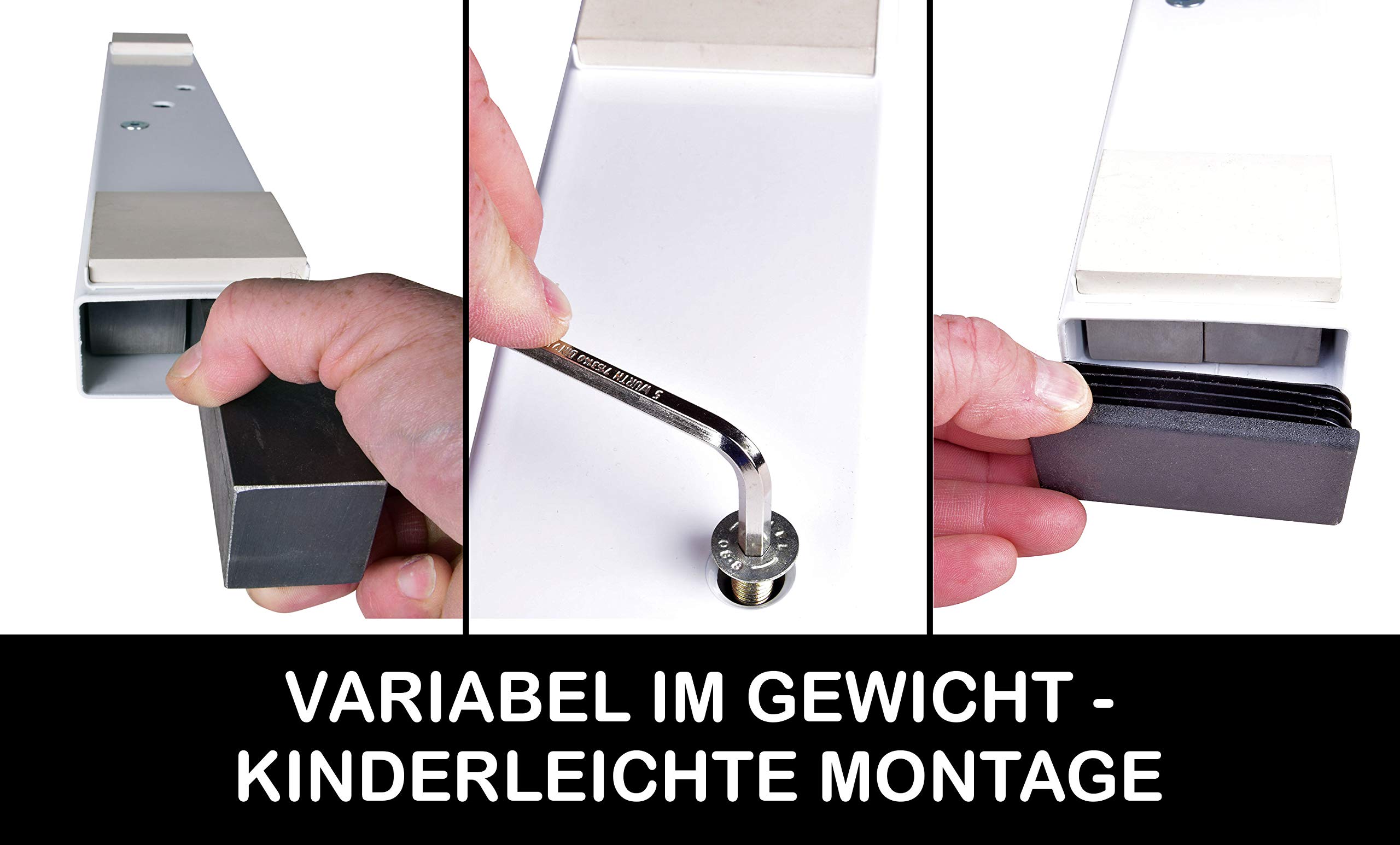 Ballettstange freistehend mobil, Holz, stabiles Gestell höhenverstellbar, Länge u. Gewicht wählbar für zuhause