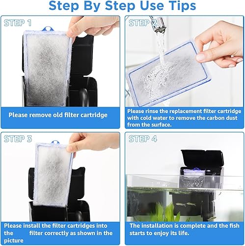 Miniatura 5 de 9 cartuchos de filtro grandes ensamblados compatibles con filtros Tetra Whisper Bio-Bag 20i 40i IQ20304560 PF20304060, cartuchos de filtro de