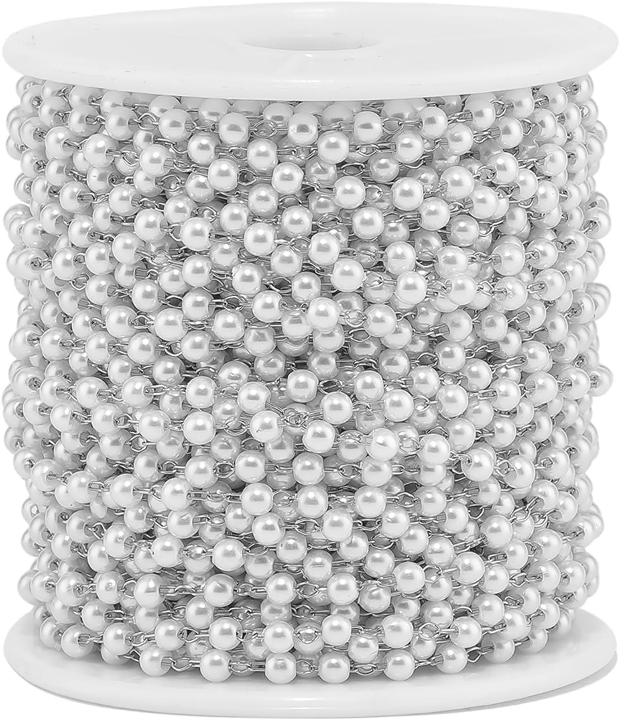 Ball chain, 6Meter Stainless Steel 3mm Width Chains for DIY Making Jewelry Findings Bracelet for(Steel color)