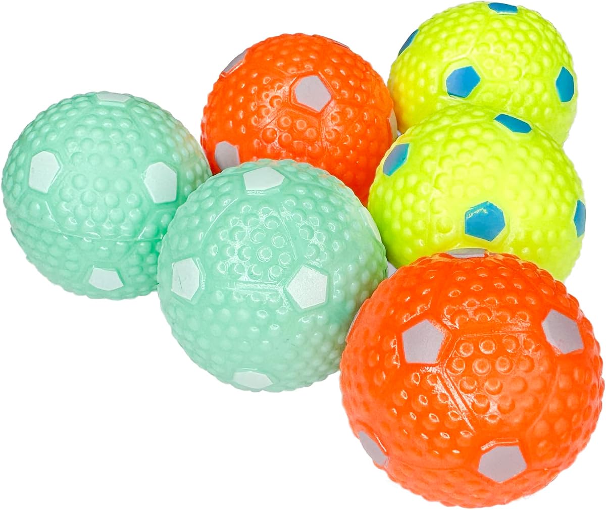 Crafts Central 6 bolas de látex para perros pequeños y medianos, para lanzador automático de bolas de perro, juego de búsqueda y juguete para perros