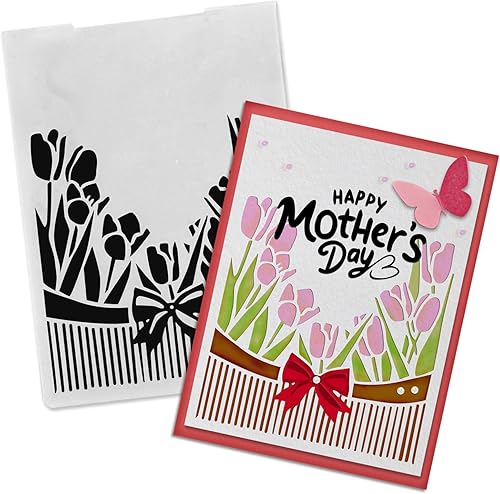 Miniatura 5 de Flores Ramas Carpetas de grabado de plástico para hacer tarjetas Fondo Scrapbooking Plantilla de plástico Álbum de fotos Papel de tarjeta Hecho a