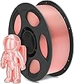 ANYCUBIC Silk PLA Filament for 3D Printing, PLA Filament 1.75mm for FDM 3D Printer and 3D Pen, Silk PLA 1kg, Pink