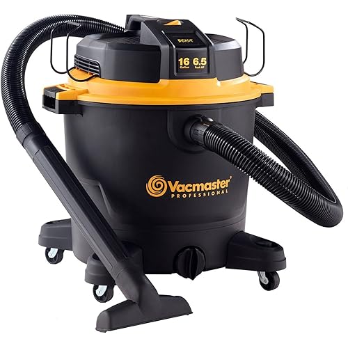 Vacmaster Professional - Wet/Dry Vac, 16 Gallon, Beast Series, 6.5 HP 2-1/2" Hose (VJH1612PF0201), Black