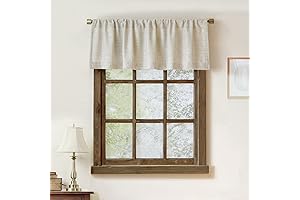 Valence for Windows, Rustic Bathroom Window Treatment
