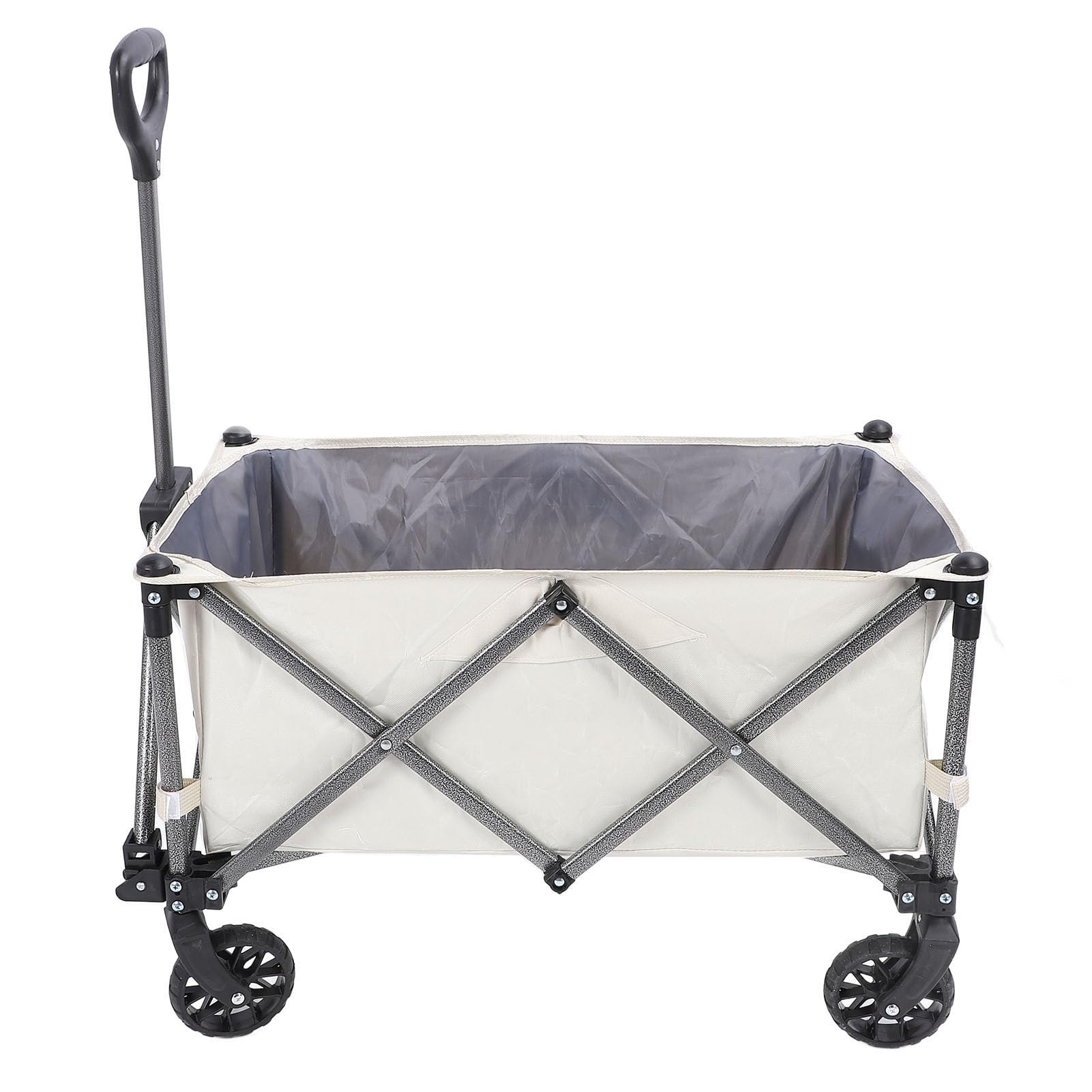 Cocoarm Carrello Pesante Pieghevole, Capacità 150KG Carrello da Campeggio con Ampio Deposito, Telaio in Acciaio e Fibra di Poliestere per Trasporto All'aperto, Spiaggia, Campeggio,