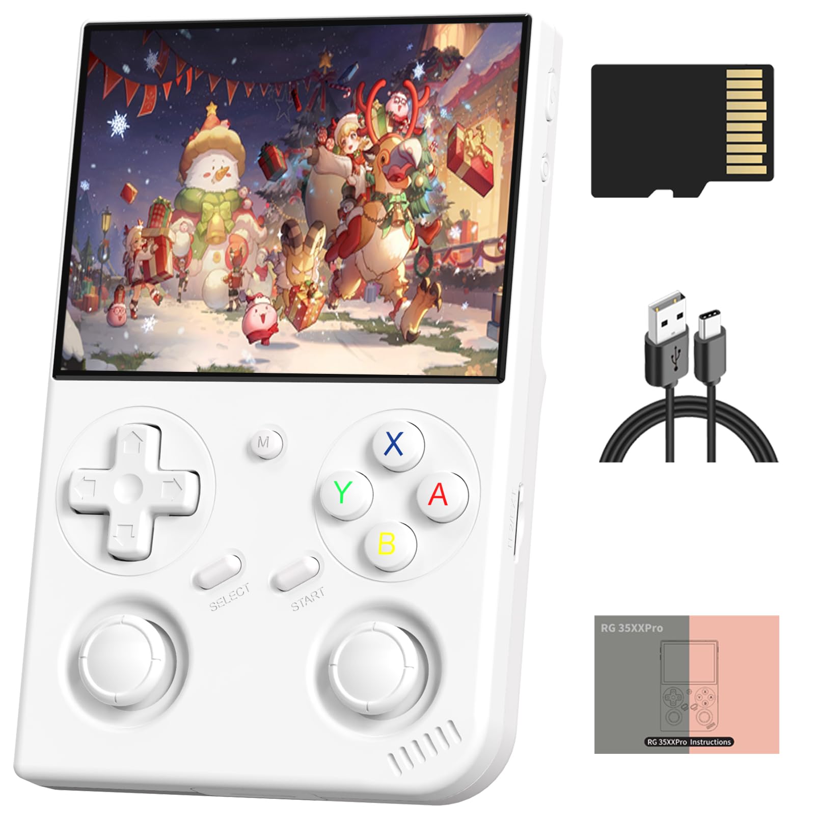 RG35XX Pro Console Portatile Retrò 3.5" IPS 64GB Linux WiFi Bluetooth - Nero - Giochi PSP/PS1 Integrati