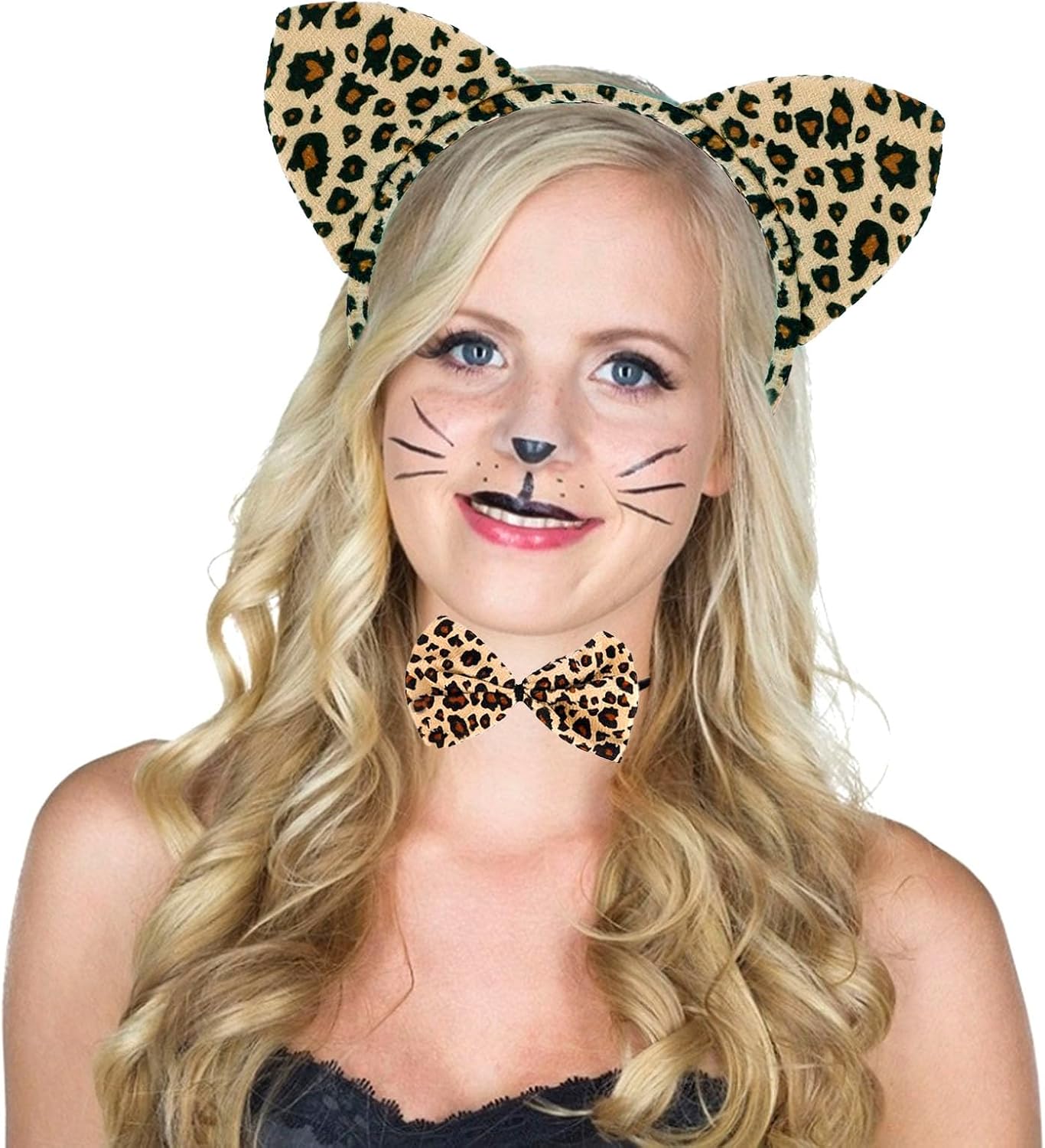 Animal Costume Set - Animal Ears Headband, Nose and Tail, Bow Tie for Cospaly Party - Image 2
