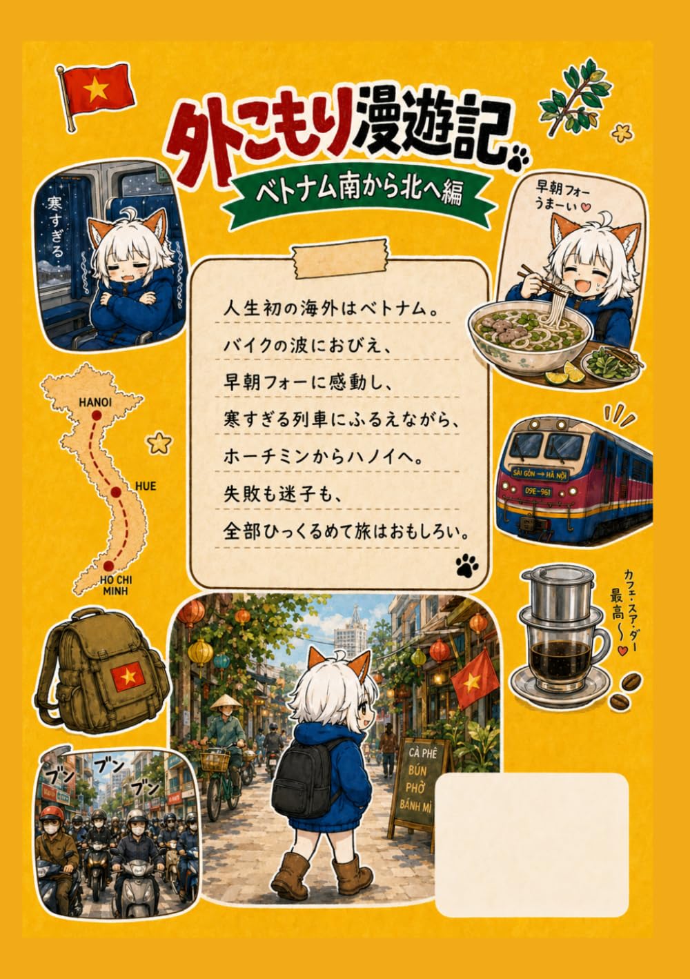 外こもり漫遊記 ベトナム南から北へ編: 夜行列車とフォーとベトナムおじさん