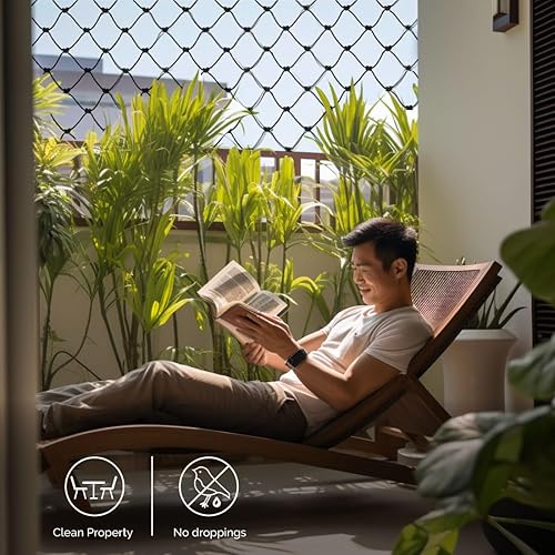 Miniatura 4 de Red contra pájaro de alta resistencia, Negro