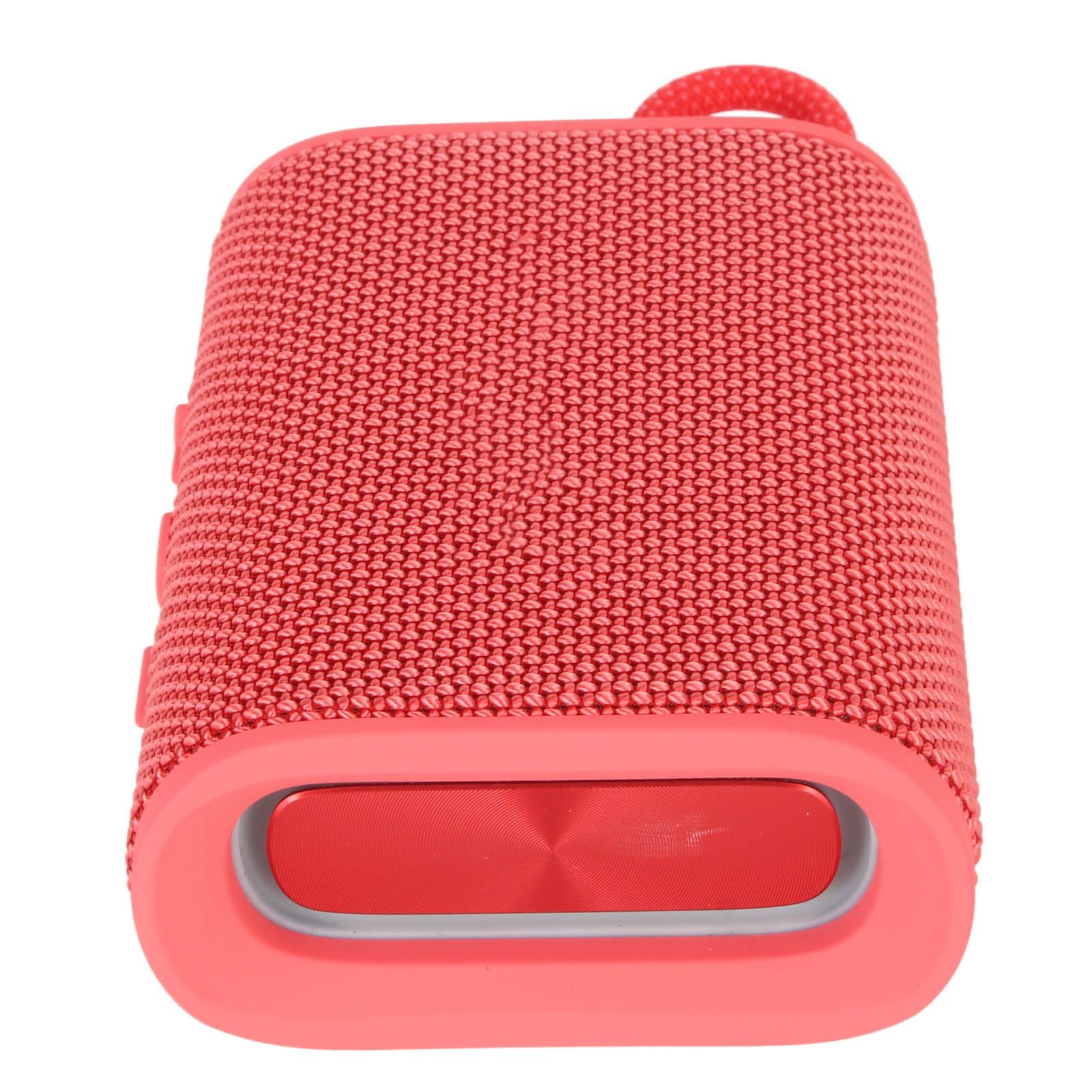 AMONIDA Mini Altavoz Bluetooth 5.3 IPX7 Resistente Al Agua con Sonido Estéreo de 360° para Playa y Actividades Al Aire Libre (Rojo)