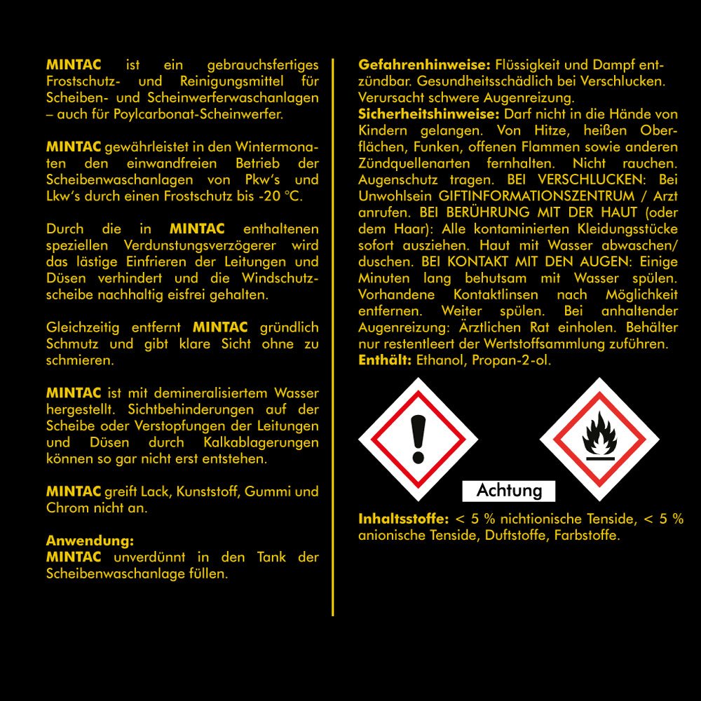 ABACUS® Mintac Winter - Windschutzscheiben Set - Antibeschlag Spray & Scheibenenteiser & Scheibenfrostschutz & Abzieher (7467)