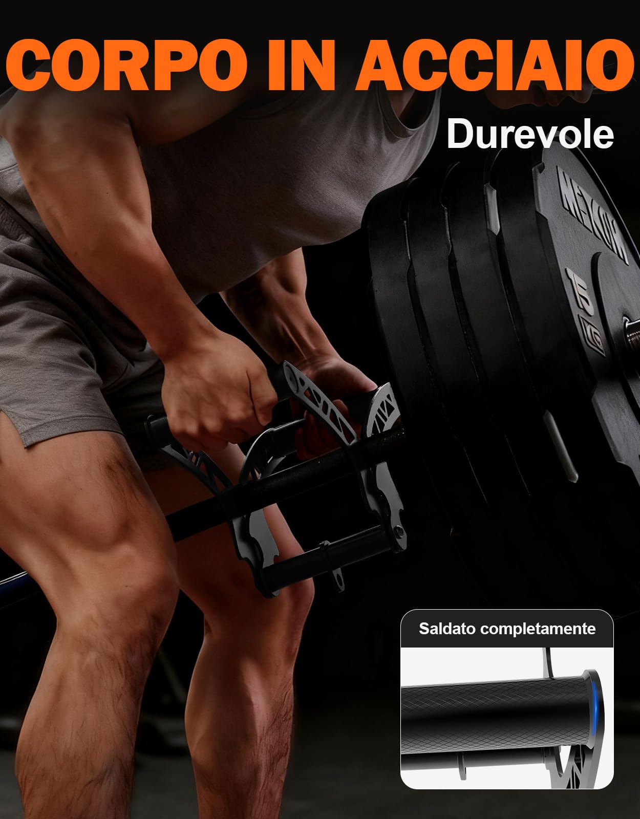 Fitarc Landmine Row Handle T Bar Row Handle for Barbell, Landmine V Handle Portable Landmine Attacco per bilanciere Adatto a bilancieri olimpici, esercizi schiena, braccio, spalla