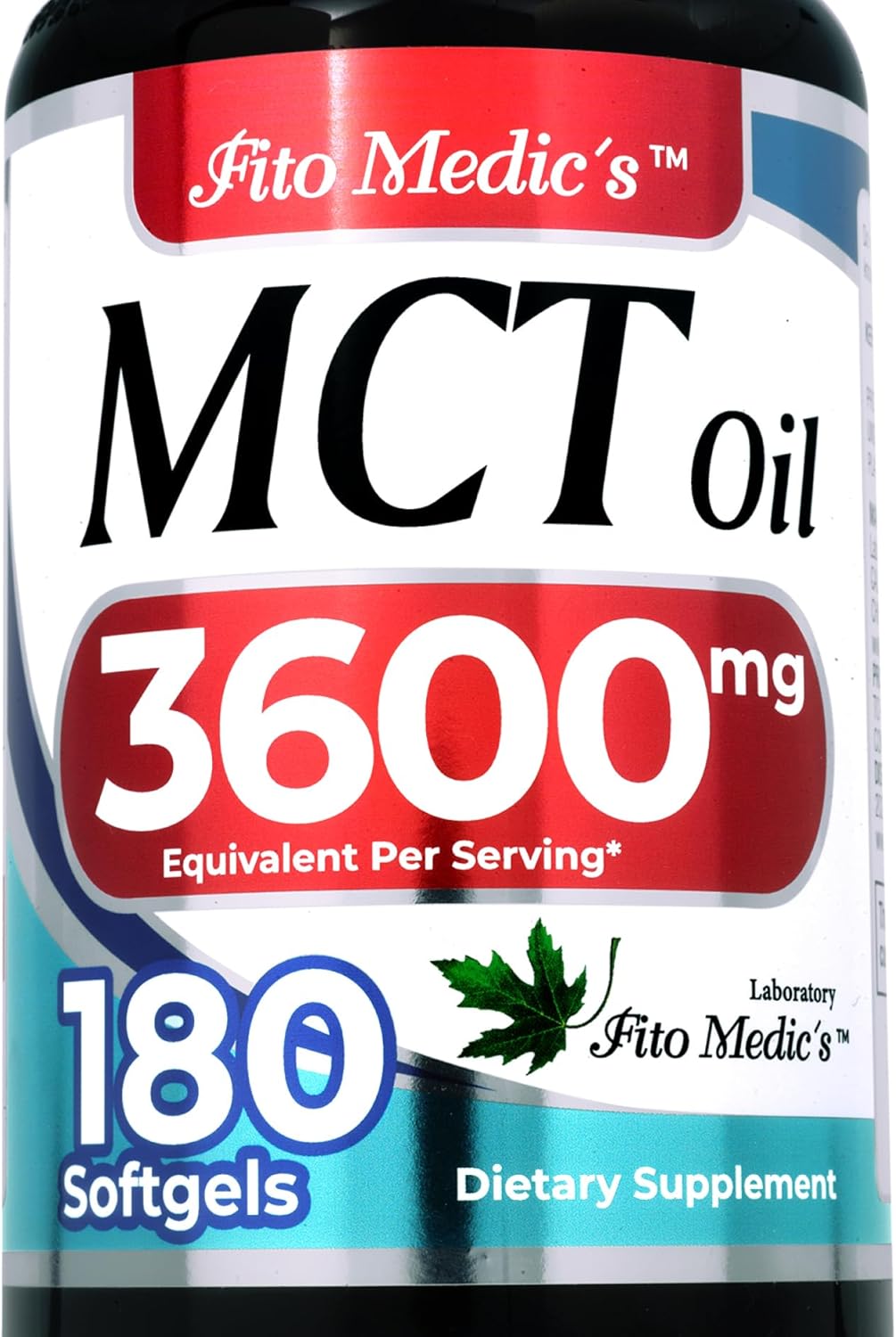 Aceite MCT Orgánico 180 Cápsulas Blandas