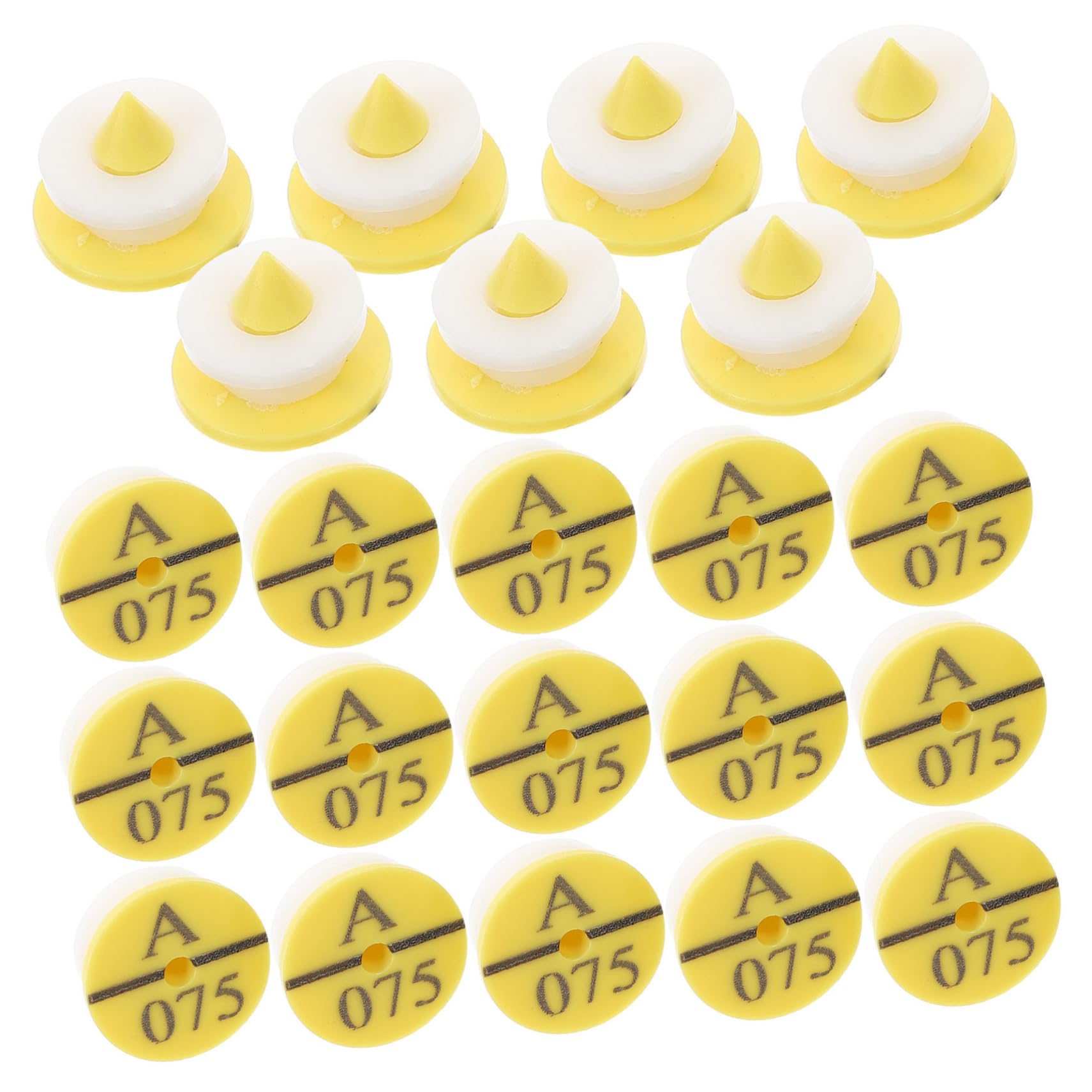 BESPORTBLE 250 Pièces étiquettes d'oreille de lapin Fournitures pour animaux Accessoires d'identification pour animaux étiquettes d'animaux d'oreille d'animaux Plastique