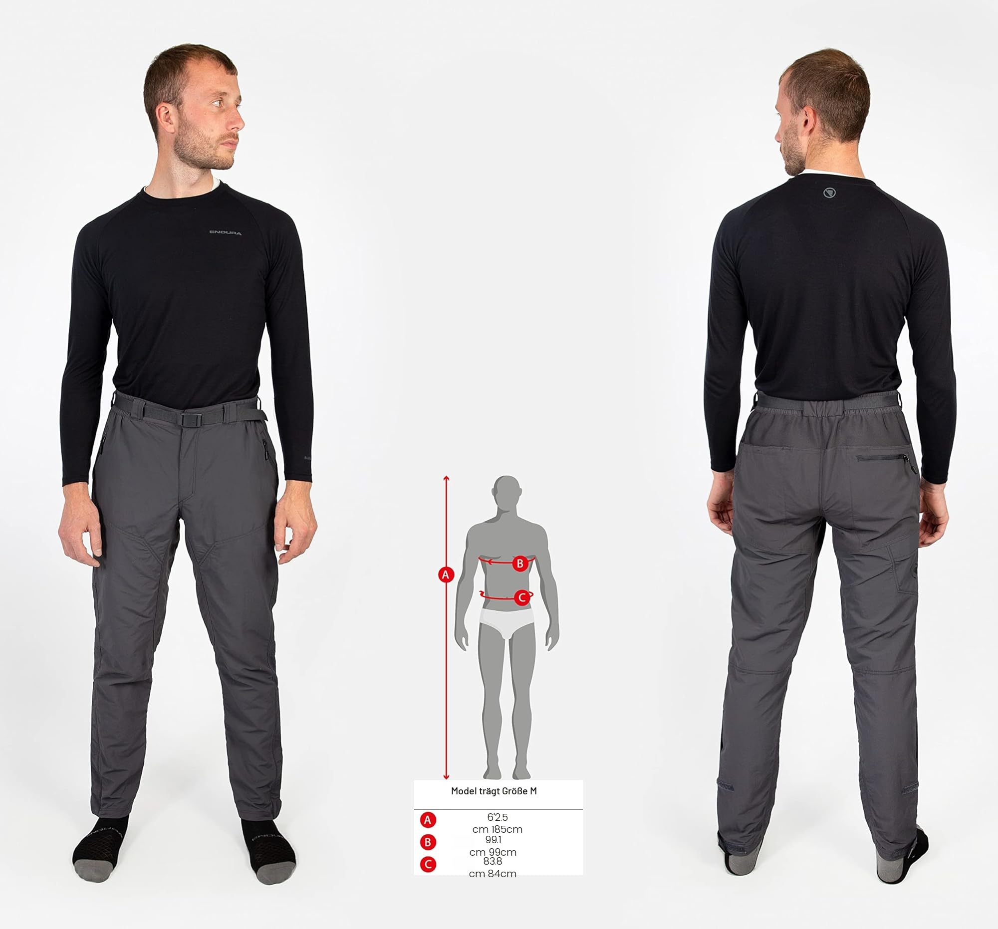 Endura Herren Hummvee Cycling Trouser II | Clickfast Compatible | Mountain Bike Trousers | MTB | Trail | Commute | City Hose