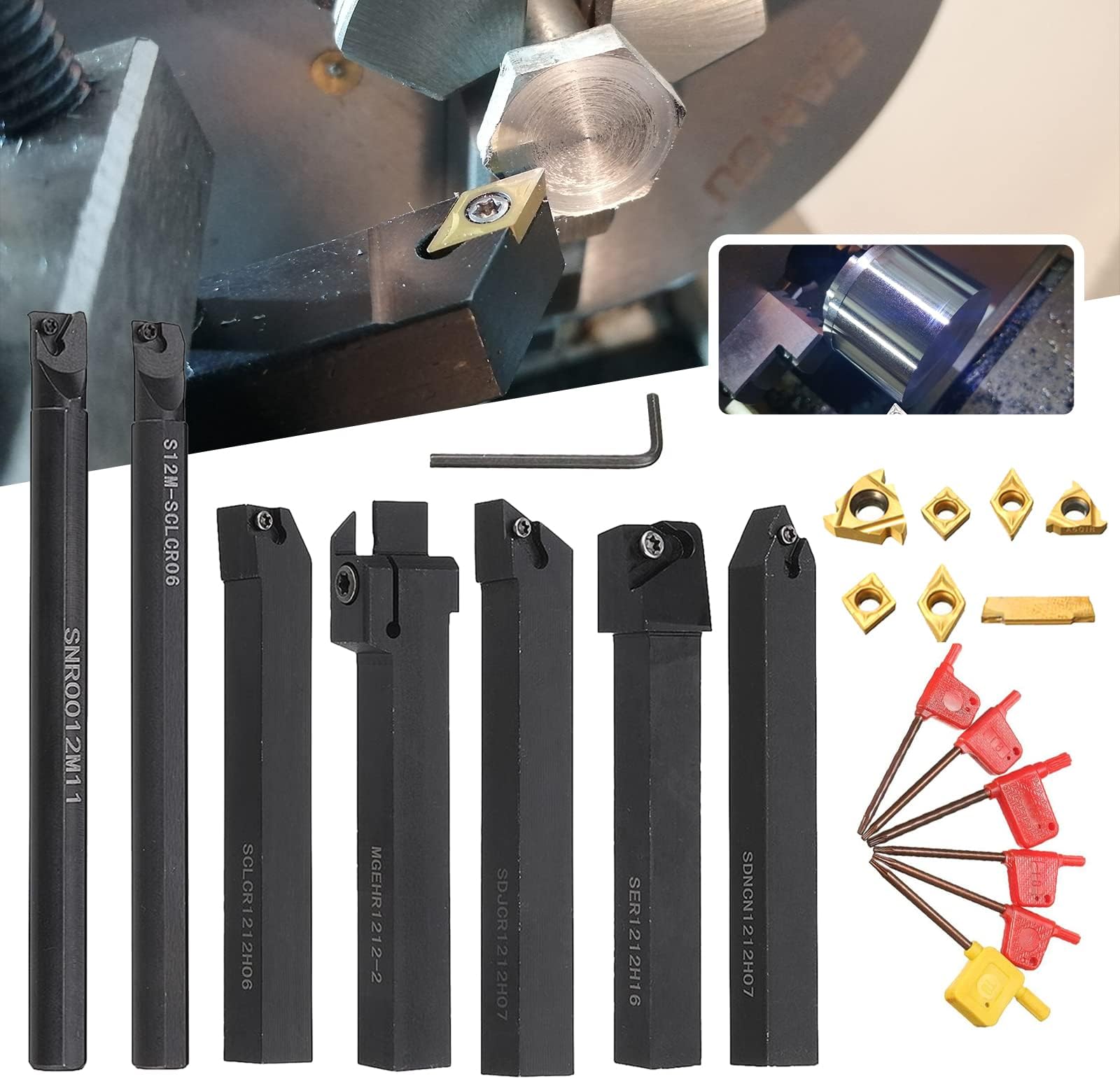 Accessori per torni inserto 16IR AG60 SNR0020R16 Supporto per utensile da tronca Accessori per torni inserto 16IR AG60 SNR0020R16 Supporto per utensile da tronca