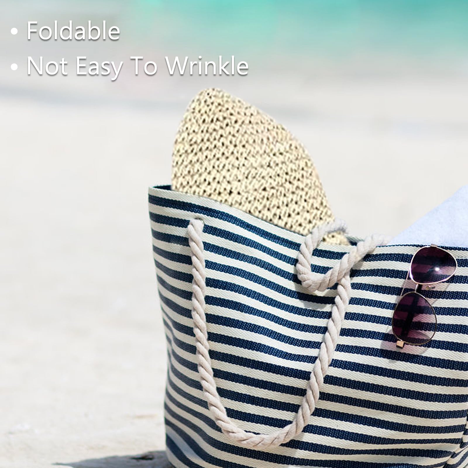 Sombrero de Sol para Mujer,Sombrero de Paja de Las Mujeres, Sombrero de Viaje de Verano Paja de Verano Plegable de ala Ancha para Playa