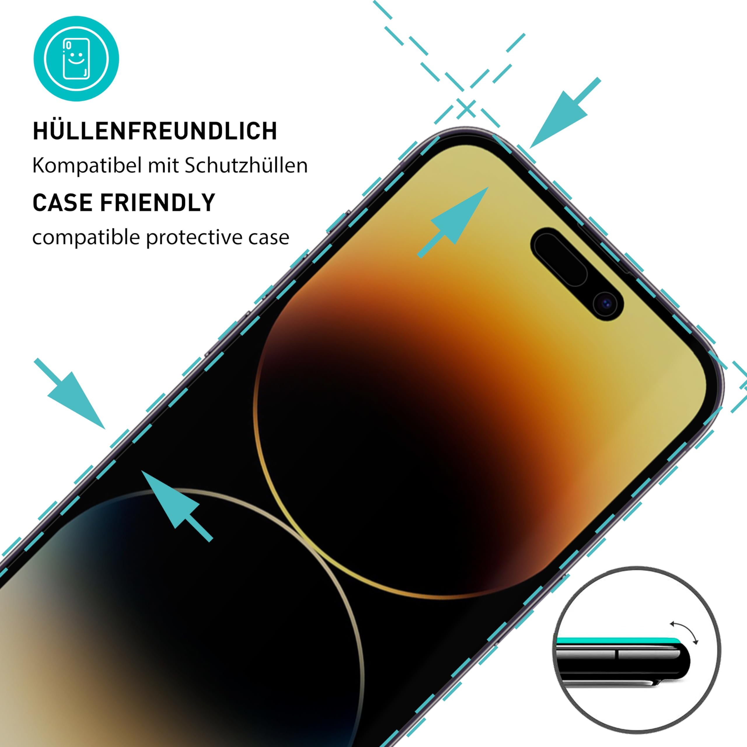 smartect Vetro Temperato [2 Pezzi, Mat] compatibile con iPhone 14 Plus, Pellicola Protettiva HD Anti Graffio, Senza Bolle, Durezza 9H, Ultra Resistente