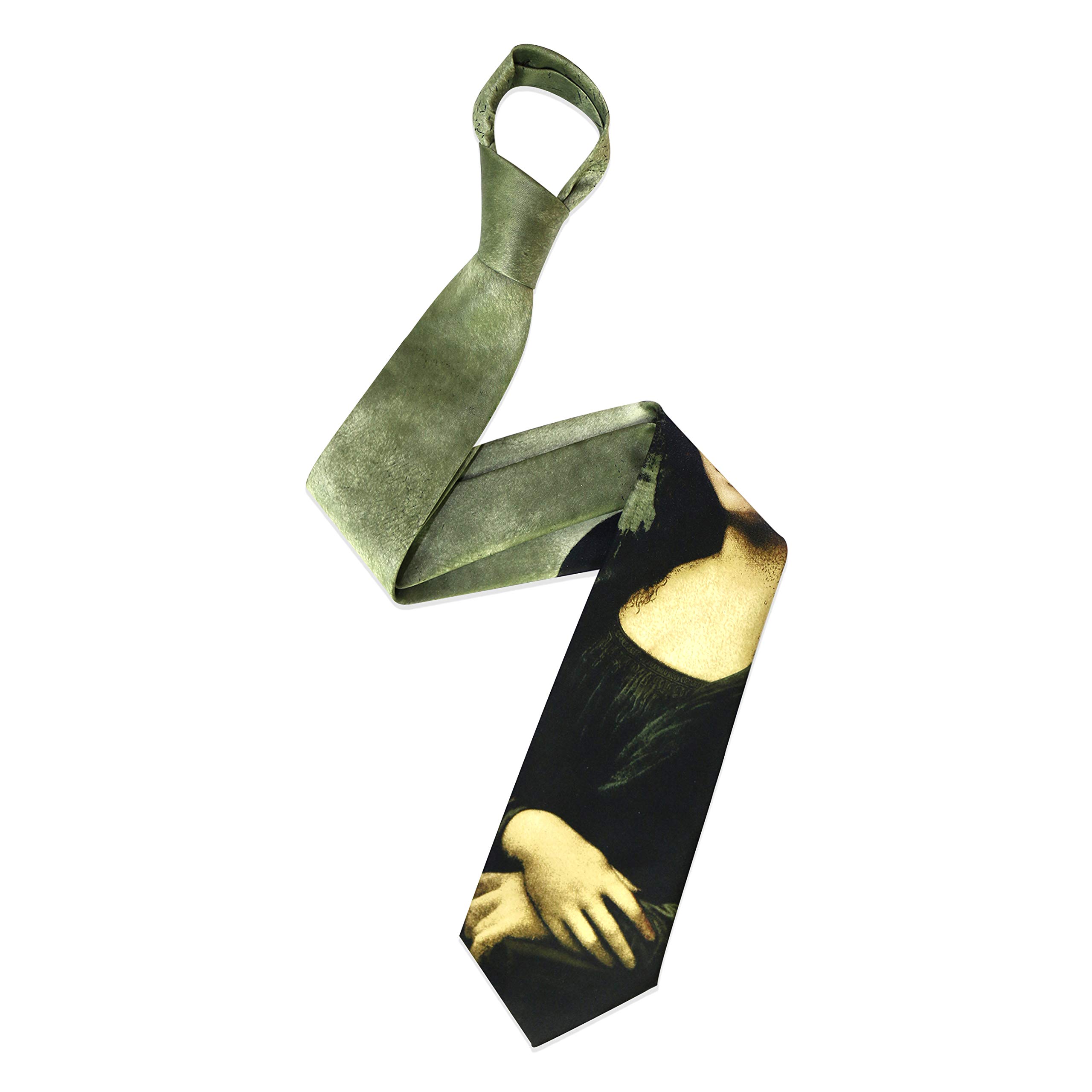 The Tie Company Men's 10 - Mona Lisa The Tie Co™ Printed Collection Wide Ties - Musical/Usa/Novelty (10 - Mona Lisa)