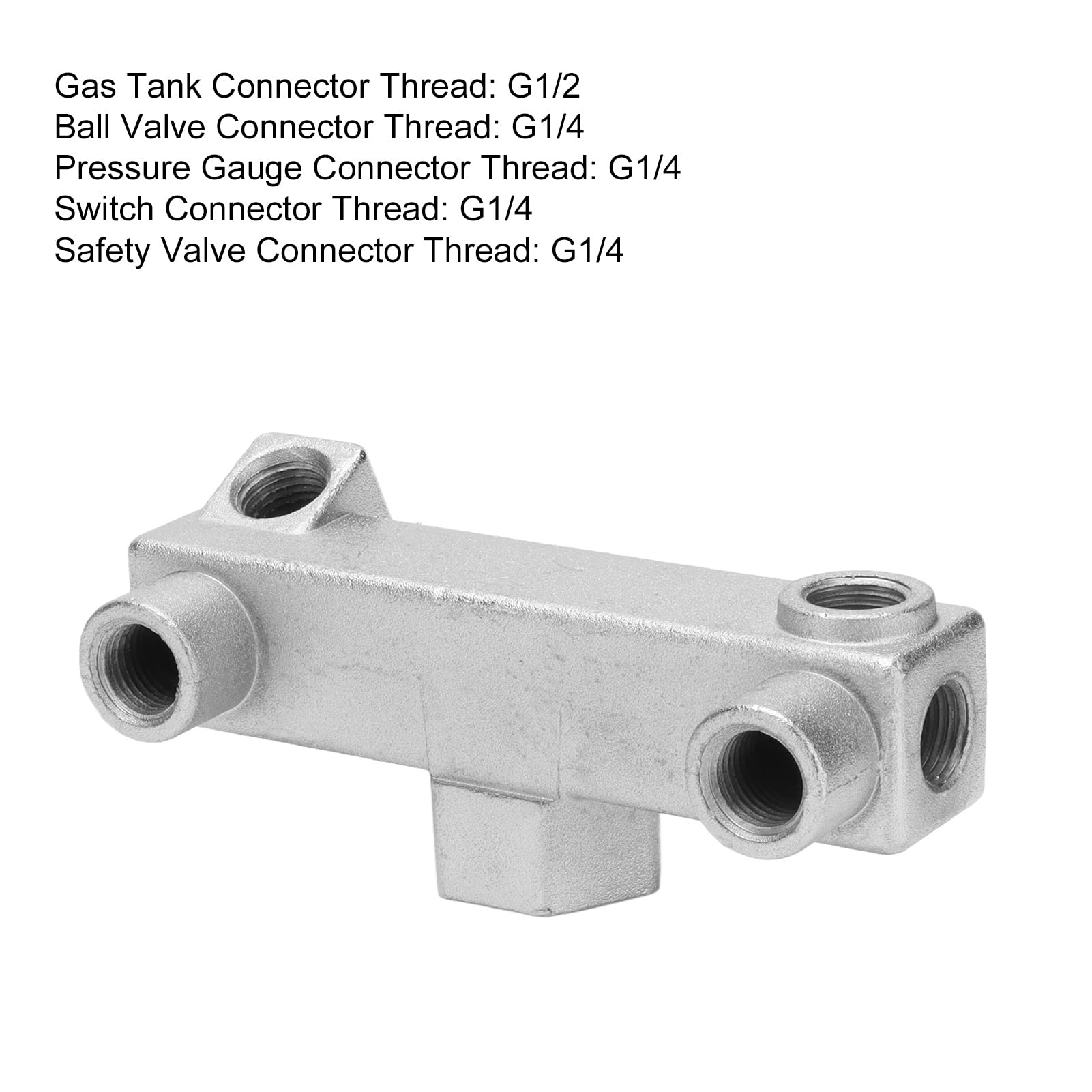 A Kit 30x30mm 8 Way Pneumatic Air Manifold Splitter with Push Fit Coupler