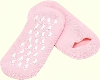 جوارب جل - مرطبة لفصل الشتاء مصممة للكعوب المتشققة، جوارب سيليكون ناعمة للغاية لحماية الكعب والقدم - متوفرة بألوان مختلفة