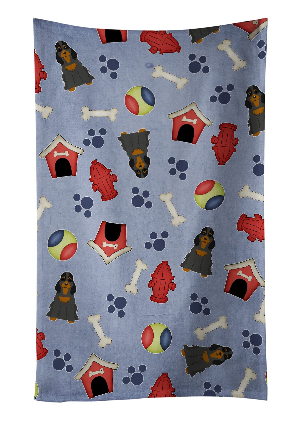 Toalla de cocina de tela absorbente con diseño de Cocker Spaniel multicolor