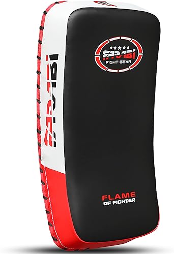 Miniatura 6 de Farabi Sports Almohadilla tailandesa almohadilla de patada de kickboxing escudo de golpe de entrenamiento de patada MMA Muay Thai curvada x 1 unidad