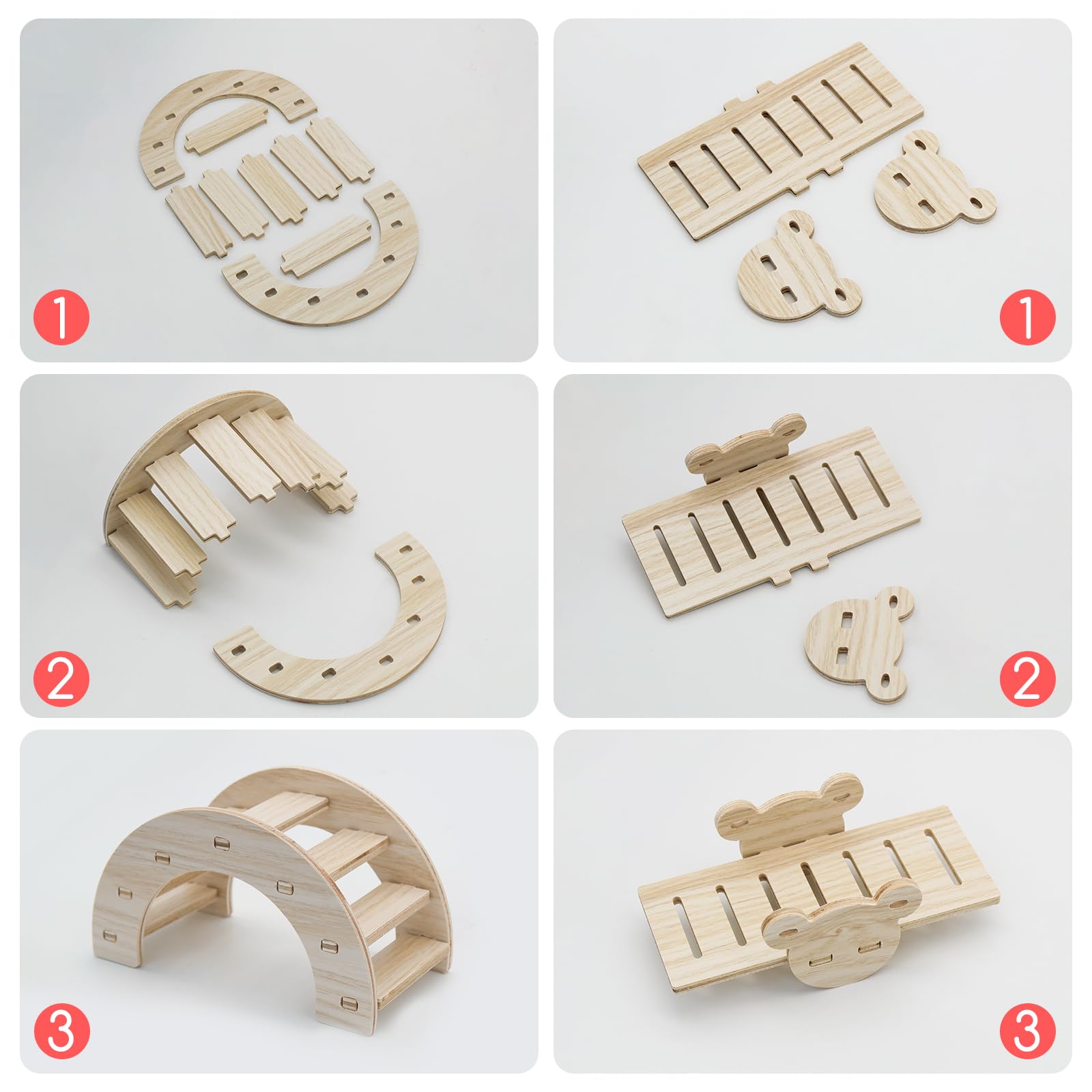 LuckyOpt 3 Pcs Hamster Toys - Image 4