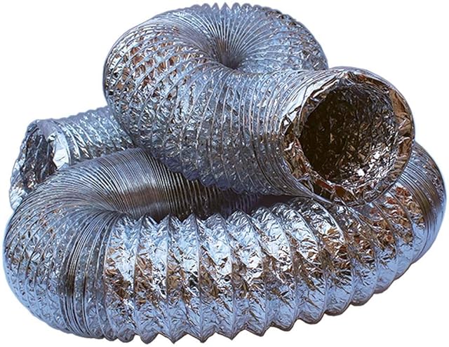 Kair Aluminium Flexible Hose 100mm - 4 inch - 10 Metre Length Ducting Ventilation