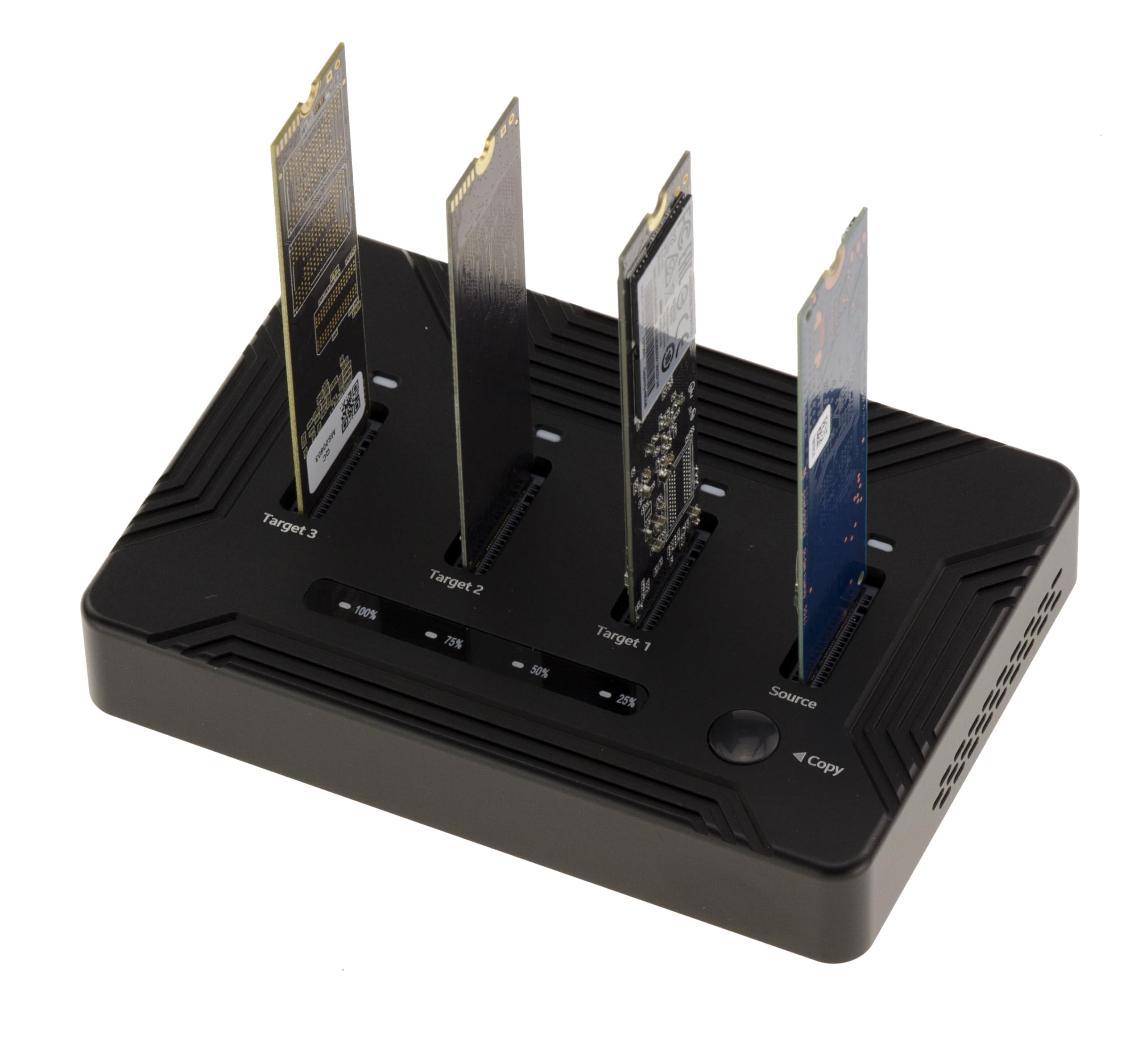 KALEA-INFORMATIQUE Dock USB4 Thunderbolt 40G pour 4 SSD M.2 NVMe | Station de clonage USB4/Thunderbolt 40 Gbps pour quatre SSD M.2 NVMe Gen3/Gen4, avec capacité totale jusqu'à 32 To.