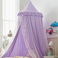 Vista 11 de Toldo de cama para niñas, mosquitera de doble capa para niñas, decoración de habitación, rincón de lectura (verde)