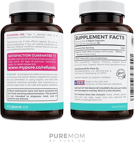Miniatura 7 de Organic ayuda suministro RueAumento de leche para la lactancia materna  Herbal la lactancia de apoyo de la Cabra  100 non-gmo  sin gluten Suplemento