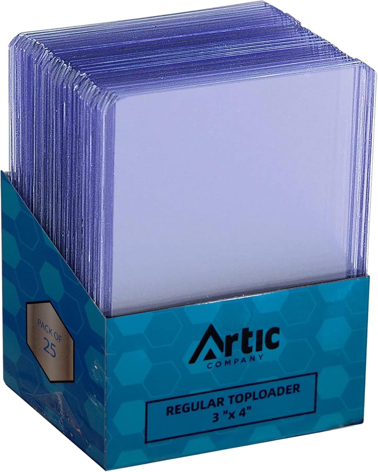 ArticItalia® Toploaders - Juego de cartas transparentes regulares CT25