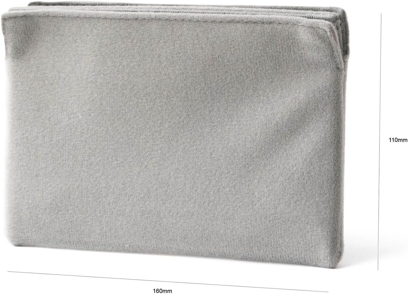 KANI 816092 Filter Case, 3.9 inches (100 mm) Wide, Spare Pad, 3.9 x 5.9 inches (100 x 150 mm), Gray, Horizontal Type, Polyester