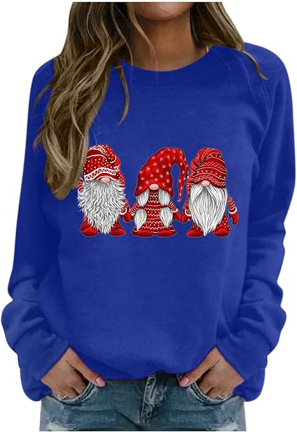 LOOUS Merry Christmas Jumpers for Women 