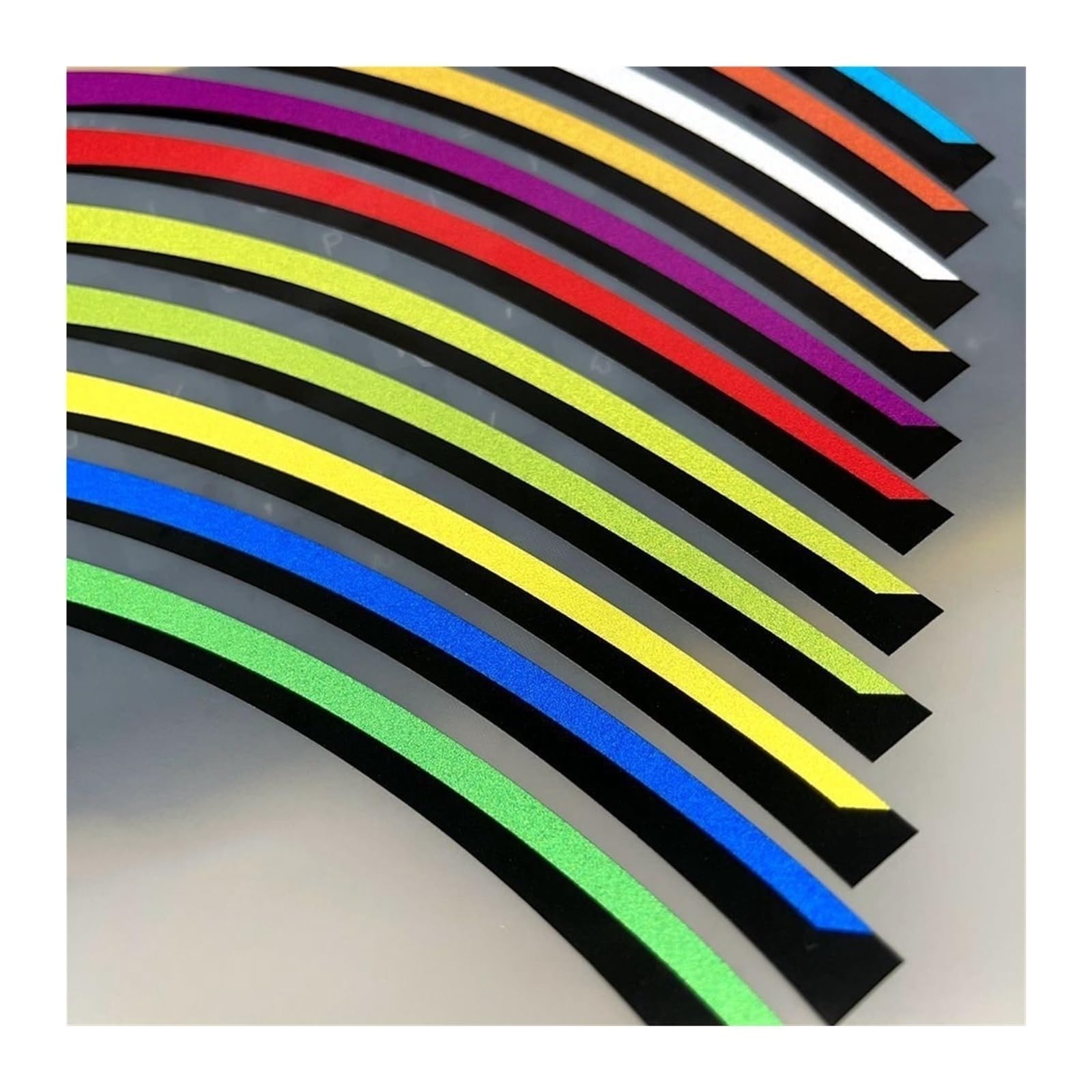 Motorrad Vorder- Und Hinterradnabe 17 Zoll Aufkleber Reflektierender Wasserdichter Felgenaufkleber Für Suzuki GSX R 750 GSX-R750(Style 16)