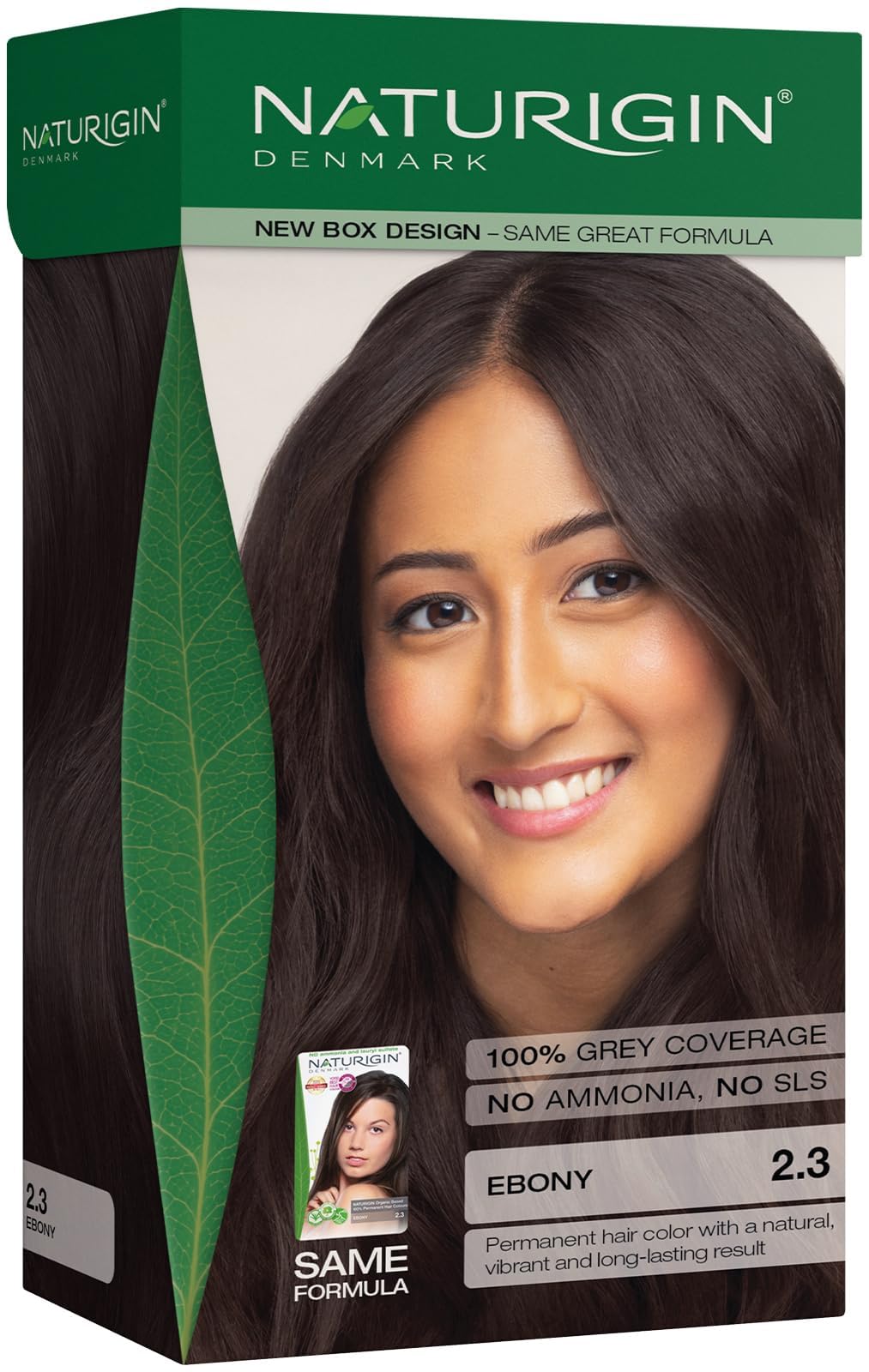 Organic Beauty Permanent Hair Colour, Ebony 2.3, 115ml